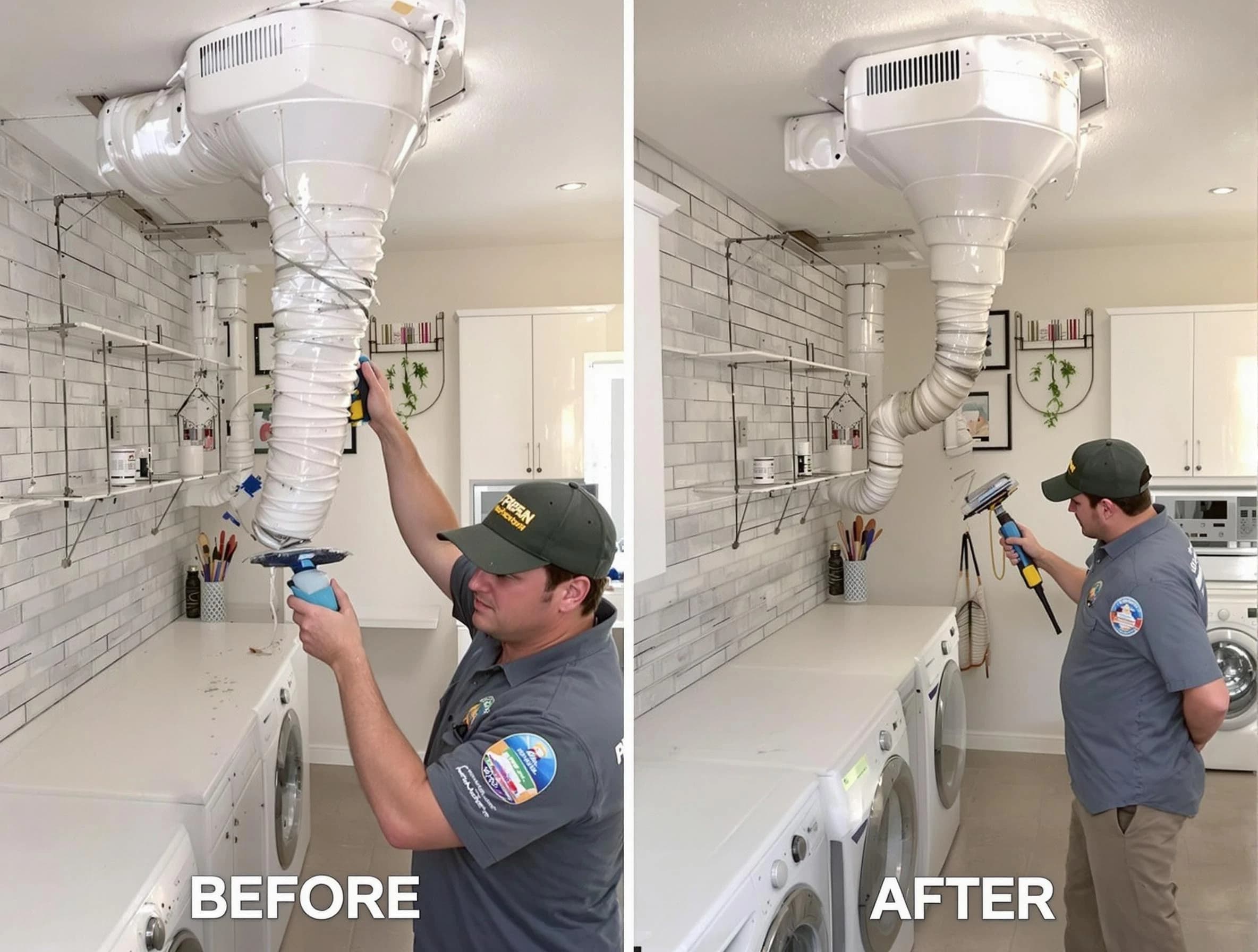 Professional dryer exhaust vent cleaning by Lake of the Woods Dryer Vent Cleaning in Lake of the Woods