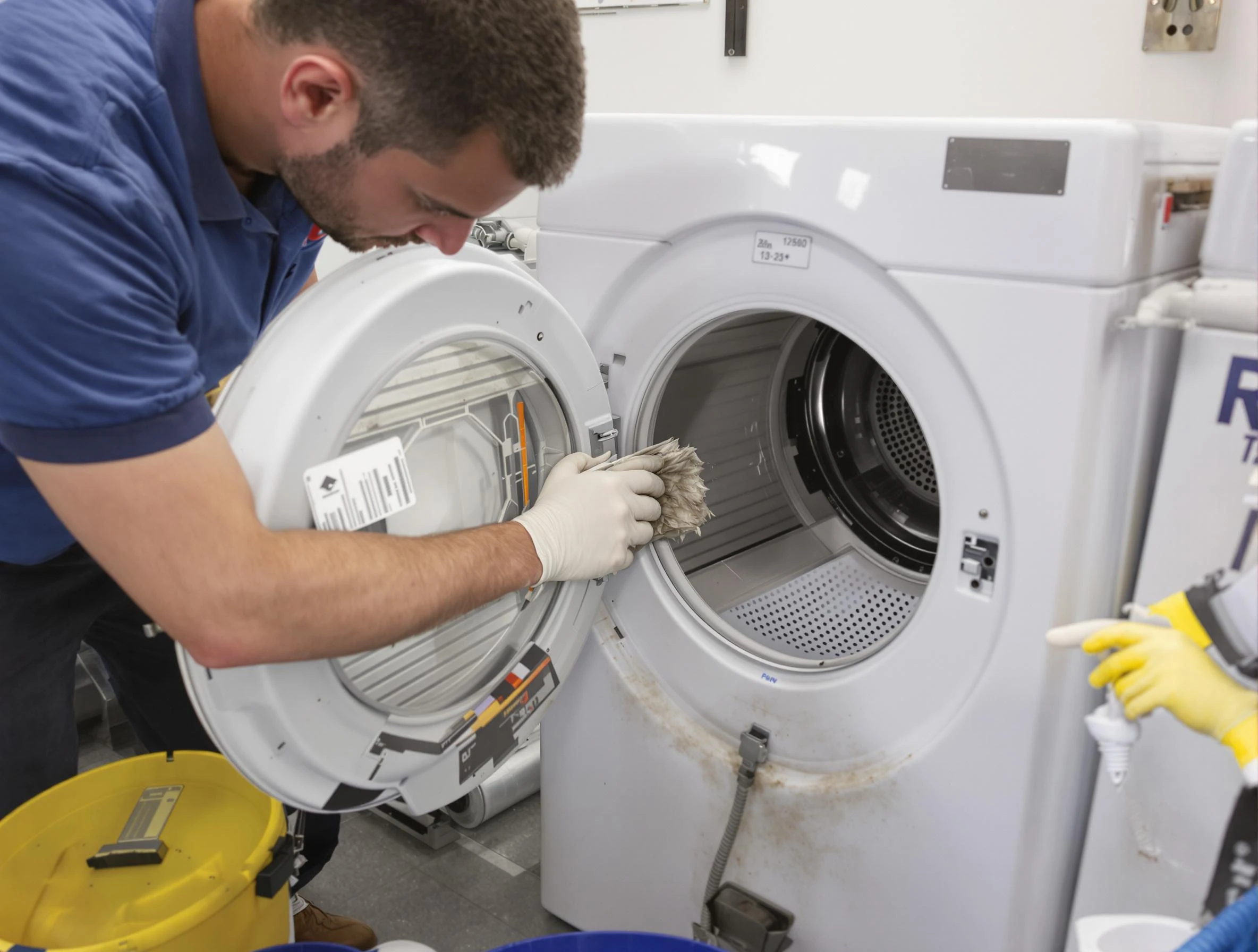 Lake of the Woods Dryer Vent Cleaning specialist performing detailed lint trap cleaning service in Lake of the Woods