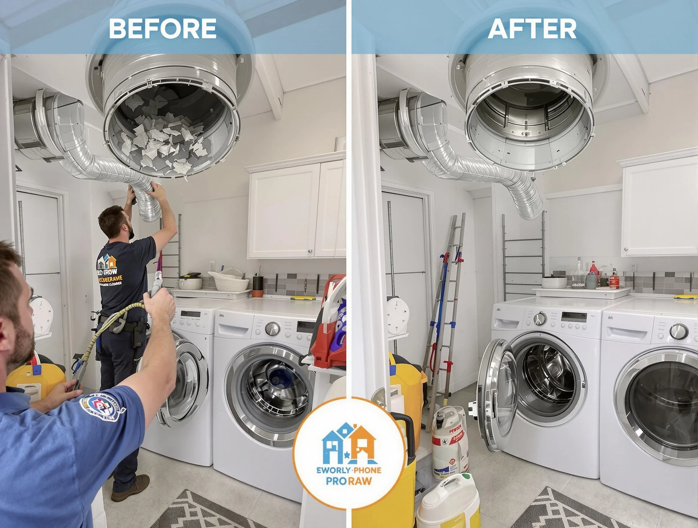 Residential dryer vent cleaning by Lake of the Woods Dryer Vent Cleaning in Lake of the Woods
